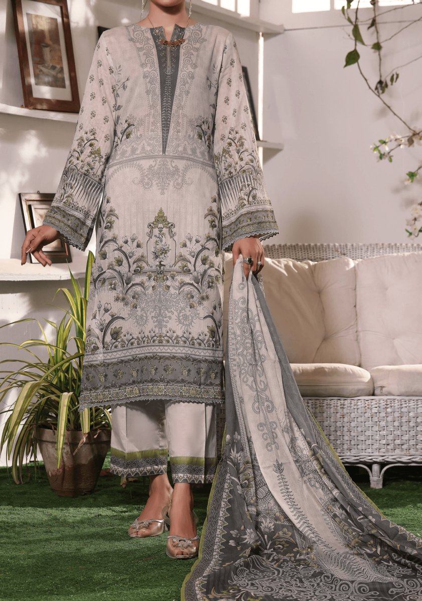 Misri By VS Textiles Digital Printed Unstitched 3 Piece Lawn Suit - 13B