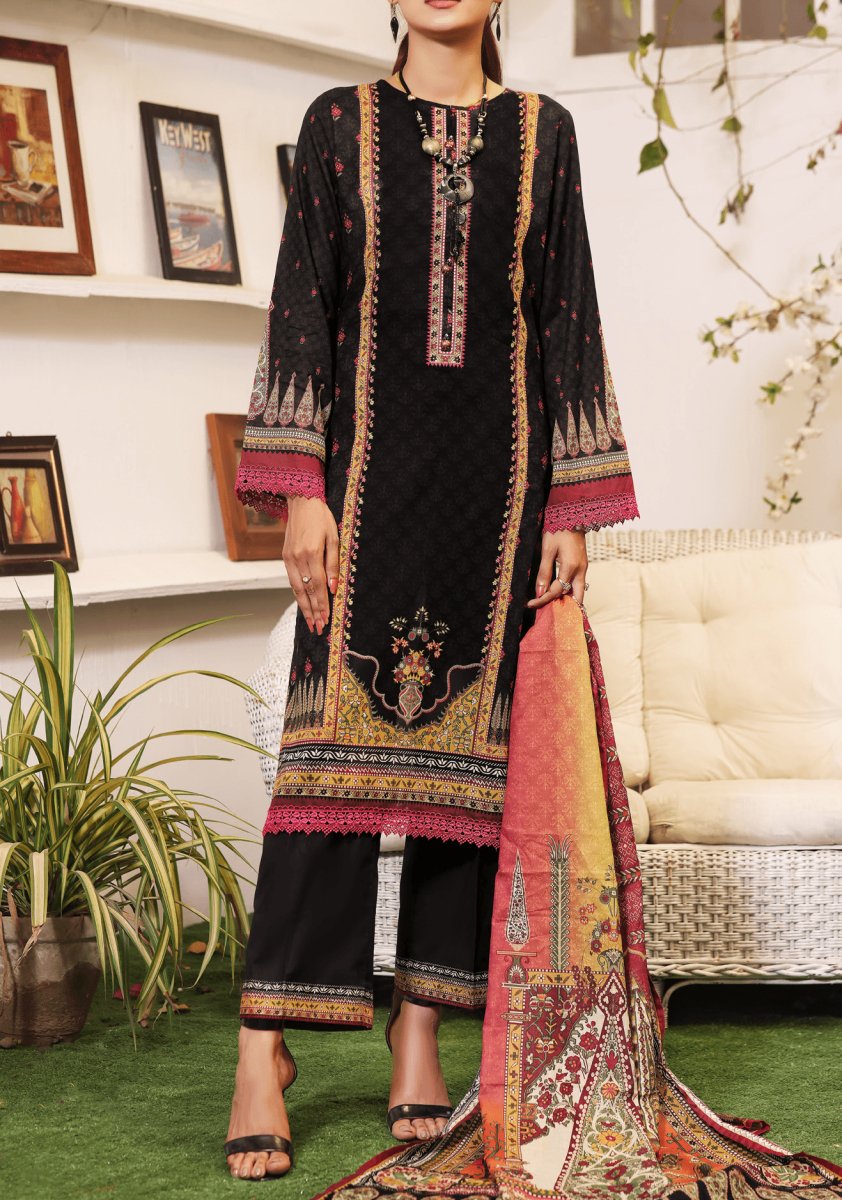 Misri By VS Textiles Digital Printed Unstitched 3 Piece Lawn Suit - 15B