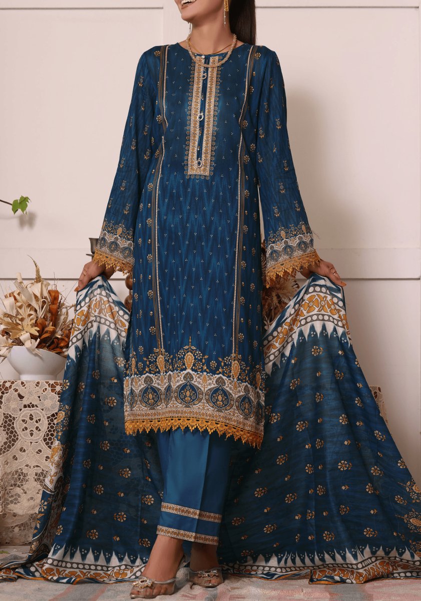 Misri By VS Textiles Digital Printed Unstitched 3 Piece Lawn Suit - 12A