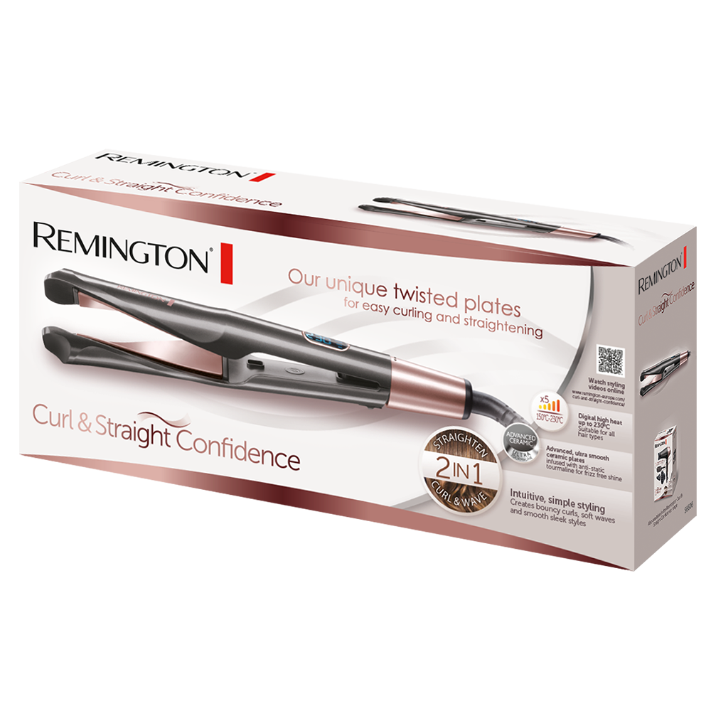 Remington 2 In 1 Curl & Wave Hair Straightener - S6606