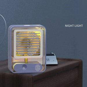 Humidifier Spray Fan Portable Fan USB Desktop Fan with Night Light for Summer Home Appliance - My Store