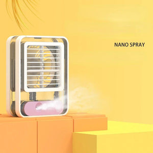 Humidifier Spray Fan Portable Fan USB Desktop Fan with Night Light for Summer Home Appliance - My Store