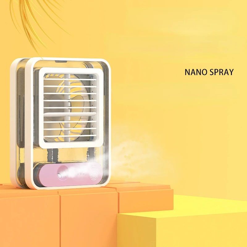 Humidifier Spray Fan Portable Fan USB Desktop Fan with Night Light for Summer Home Appliance - My Store