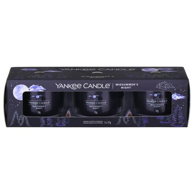 Yankee Candle Pack Of 3x37G - Midsummer's Night