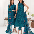 LA CELESTE By Zarif 3 Piece Unstitched Suits  ZLC 03 GARDENIA - Luxury Formals Collection