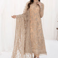 LA CELESTE By Zarif 3 Piece Unstitched Suits ZLC 07 SAND GLOW Luxury Formals Collection