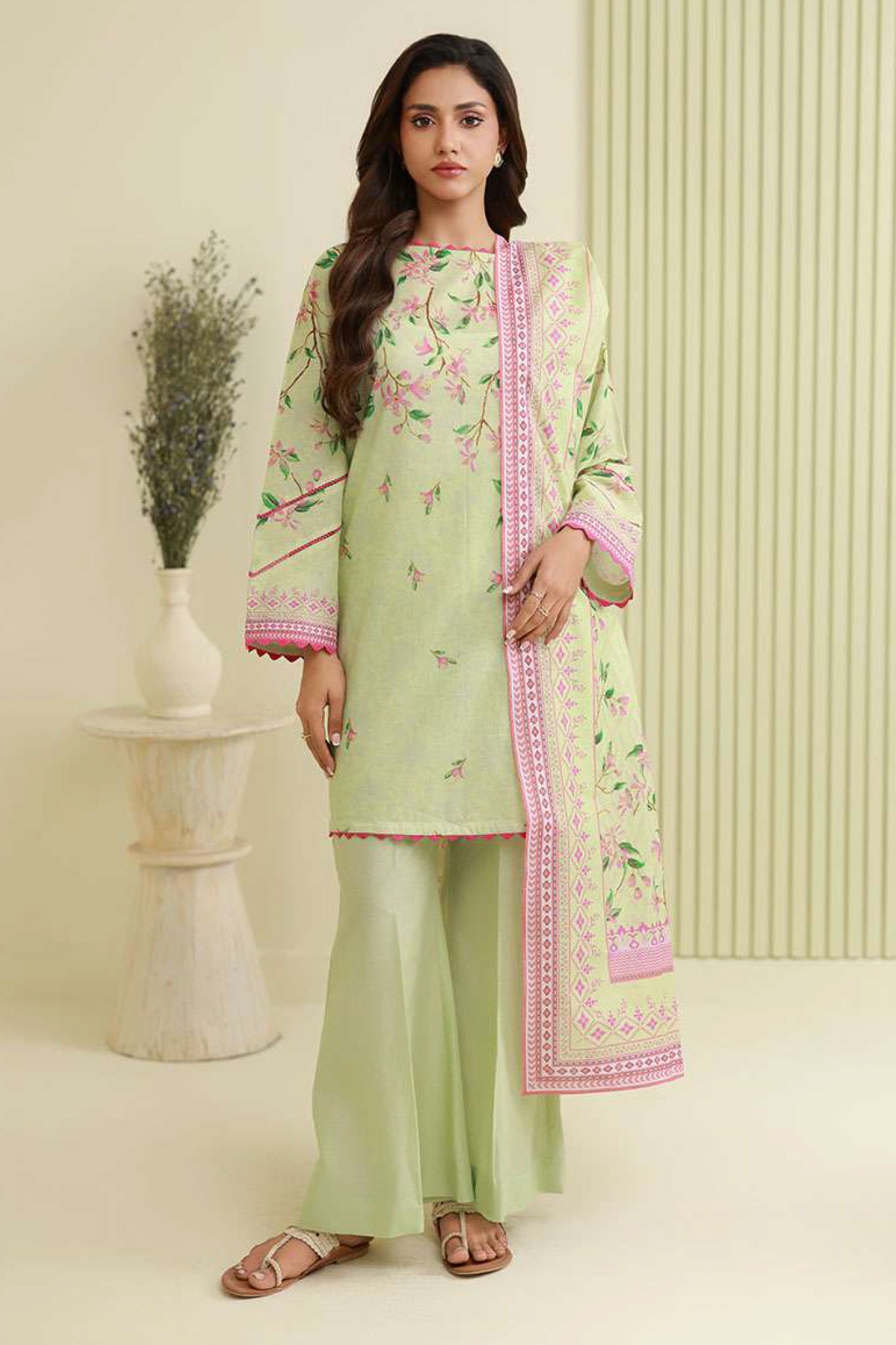 Zellbury Unstitched 3 Piece Lawn Edit 4 Suit-WUS26X30884