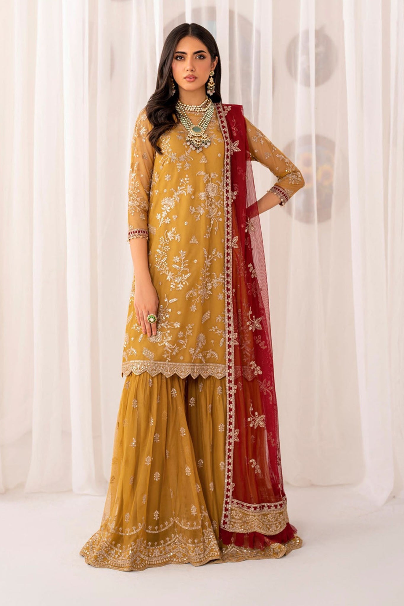 Maheer By Zarif Unstitched 3 Piece Festive Formals Suit-ZMU-04-Mahroo