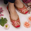 Zuruj Khussa Suit-Zun-284-Red